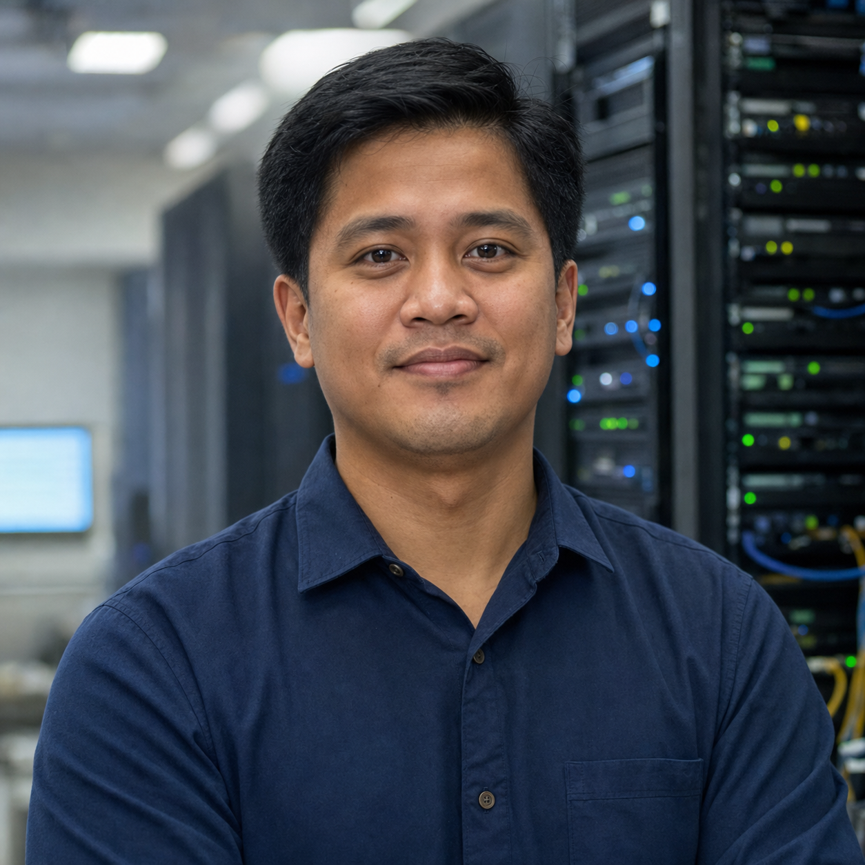 Illustrative Filipino network administrator profile